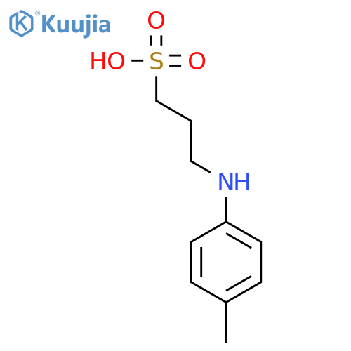 1-Propanesulfonic acid, 3-[(4-methylphenyl)amino]- structure