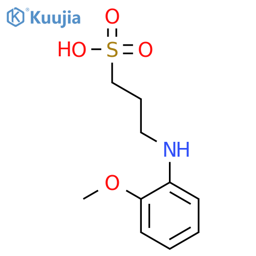 1-Propanesulfonic acid, 3-[(2-methoxyphenyl)amino]- structure