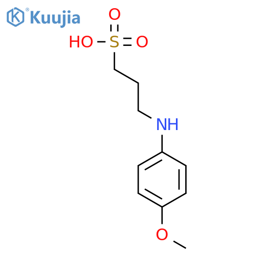1-Propanesulfonic acid, 3-[(4-methoxyphenyl)amino]- structure