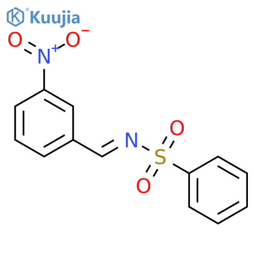 BENZENESULFONAMIDE, N-[(3-NITROPHENYL)METHYLENE]- structure