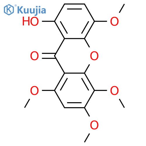 1,3,4,5,8-Pentahydroxyxanthone; 1,3,4,5-Tetra-Me ether structure