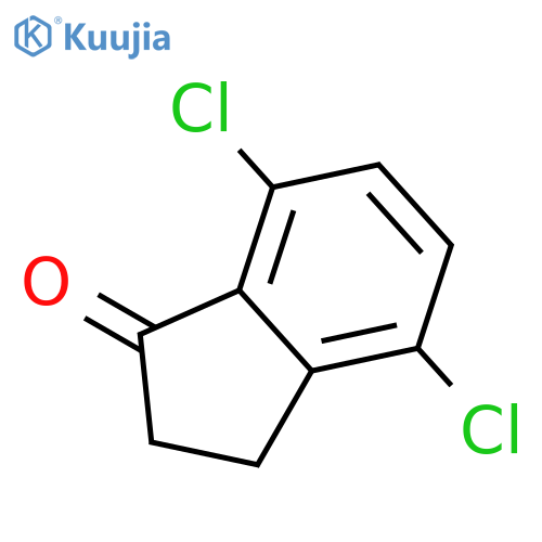 4,7-Dichloro-2,3-dihydro-1H-inden-1-one structure
