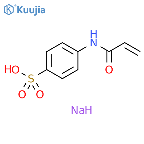Benzenesulfonic acid, 4-[(1-oxo-2-propen-1-yl)amino]-, sodium salt (1:1) structure