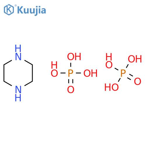 Phosphoric acid--piperazine (2/1) structure