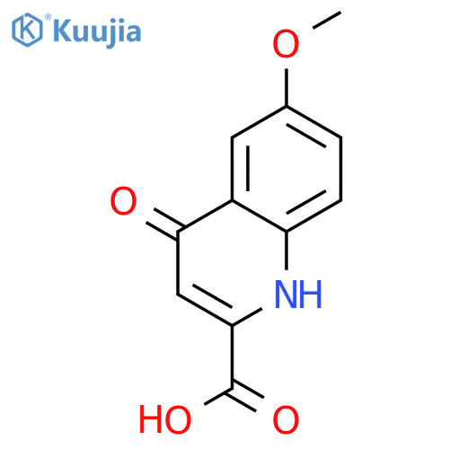 6-Methoxy-4-oxo-1,4-dihydroquinoline-2-carboxylic acid structure