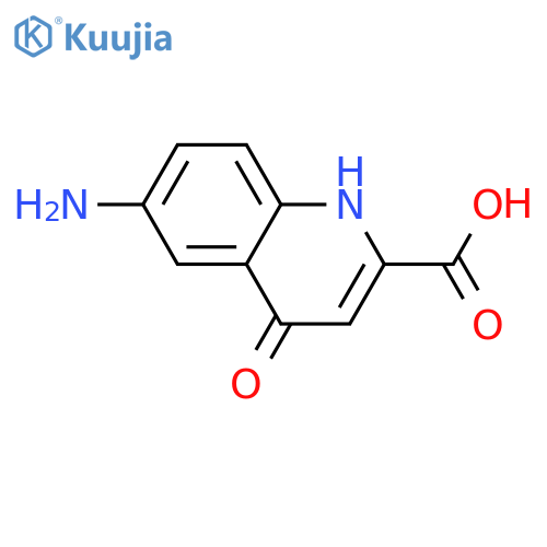 6-Amino-4-oxo-1,4-dihydroquinoline-2-carboxylic acid structure