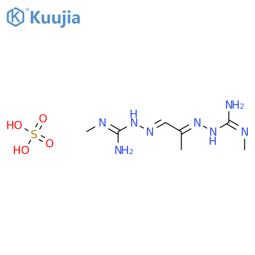 2-methyl-1-[(e)-[(1e)-1-[(n'-methylcarbamimidoyl)hydrazinylidene]propan-2-ylidene]amino]guanidine;sulfuric Acid structure