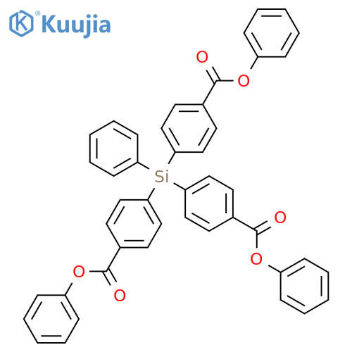 Benzoic acid, 4,4',4''-(phenylsilylidyne)tris-, triphenyl ester structure