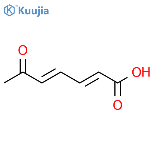 2,4-Heptadienoic acid, 6-oxo-, (E,E)- structure