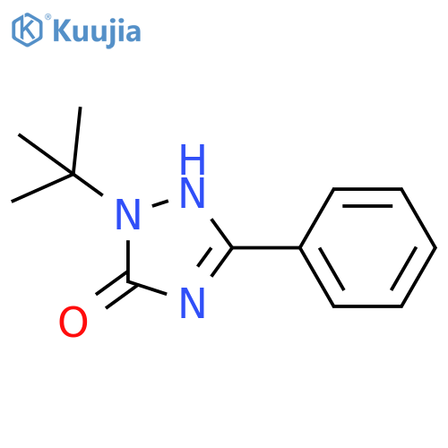 3H-1,2,4-TRIAZOL-3-ONE, 2-(1,1-DIMETHYLETHYL)-1,2-DIHYDRO-5-PHENYL- structure