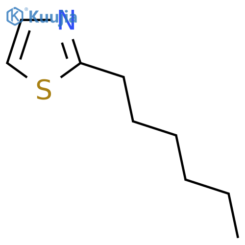 2-Hexylthiazole structure