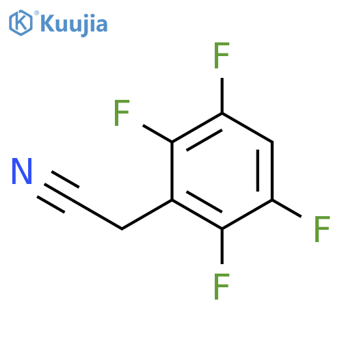 2-(2,3,5,6-tetrafluorophenyl)acetonitrile structure