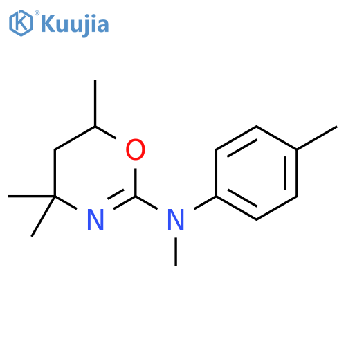 4,4,6-Trimethyl-2-(N-methyl-p-tolylamino)-5,6-dihydro-4H-1,3-oxazine structure