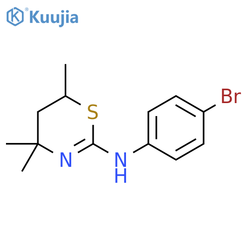 4,4,6-Trimethyl-2-[p-bromophenylamino]-5,6-dihydro-4H-1,3-thiazine structure