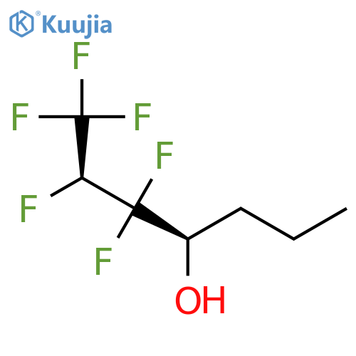 4-Heptanol, 1,1,1,2,3,3-hexafluoro-, (R*,R*)- structure