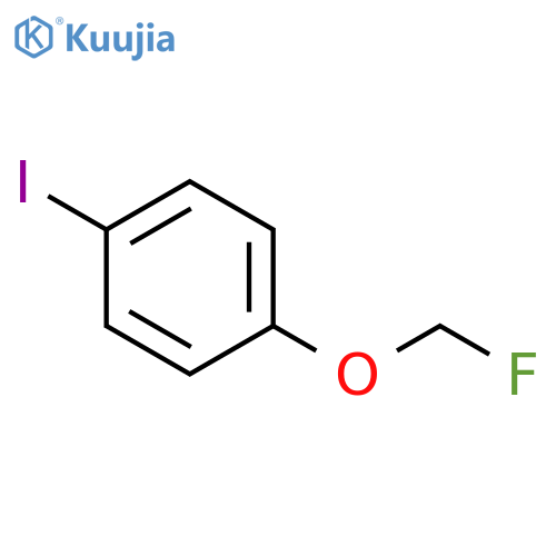 Benzene, 1-(fluoromethoxy)-4-iodo- structure