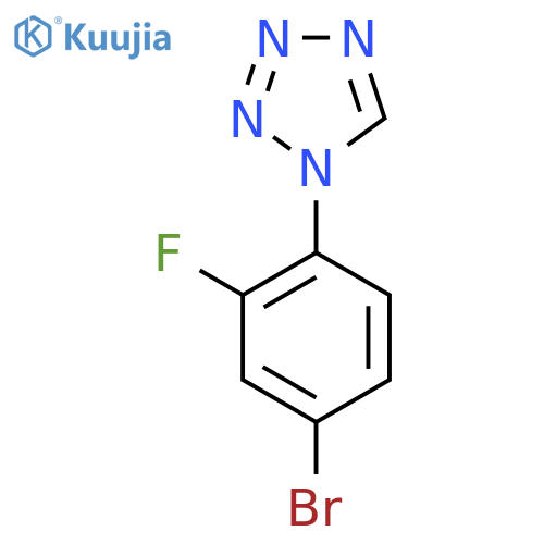 1-(4-bromo-2-fluorophenyl)-1H-1,2,3,4-tetrazole structure