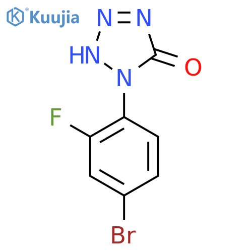 5H-Tetrazol-5-one, 1-(4-bromo-2-fluorophenyl)-1,2-dihydro- structure
