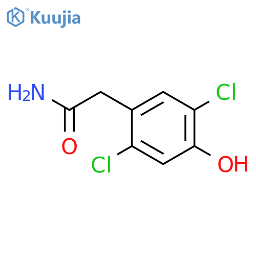 Benzeneacetamide, 2,5-dichloro-4-hydroxy- structure