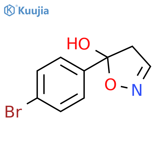 5-Isoxazolol, 5-(4-bromophenyl)-4,5-dihydro- structure