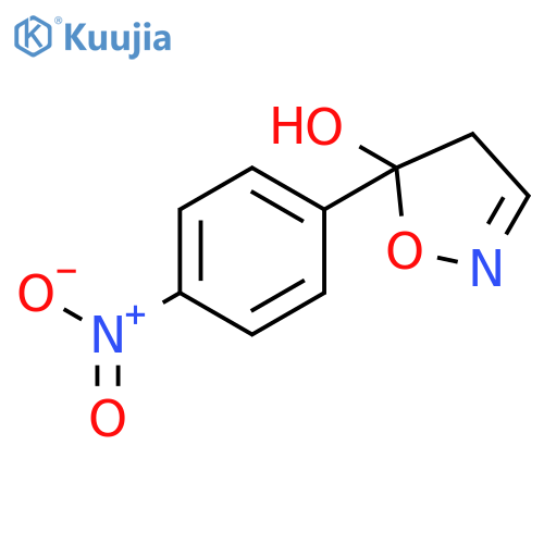 5-Isoxazolol, 4,5-dihydro-5-(4-nitrophenyl)- structure