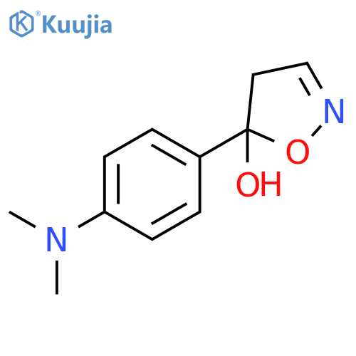 5-Isoxazolol, 5-[4-(dimethylamino)phenyl]-4,5-dihydro- structure