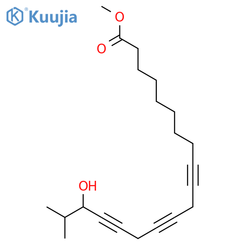 9,12,15-Nonadecatriynoic acid, 17-hydroxy-18-methyl-, methyl ester structure