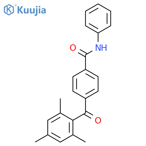 N-phenyl-4-(2,4,6-trimethylbenzoyl)benzamide structure