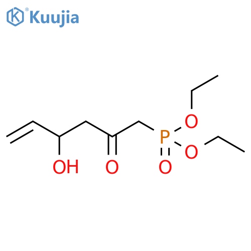 PHOSPHONIC ACID, (4-HYDROXY-2-OXO-5-HEXENYL)-, DIETHYL ESTER structure
