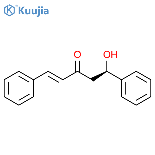 1-Penten-3-one, 5-hydroxy-1,5-diphenyl-, (1E,5R)- structure