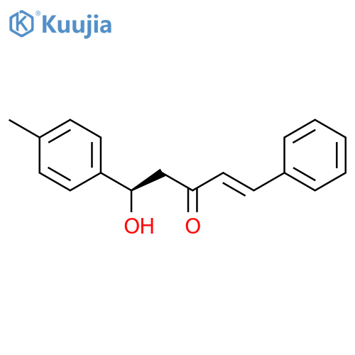1-Penten-3-one, 5-hydroxy-5-(4-methylphenyl)-1-phenyl-, (1E,5R)- structure