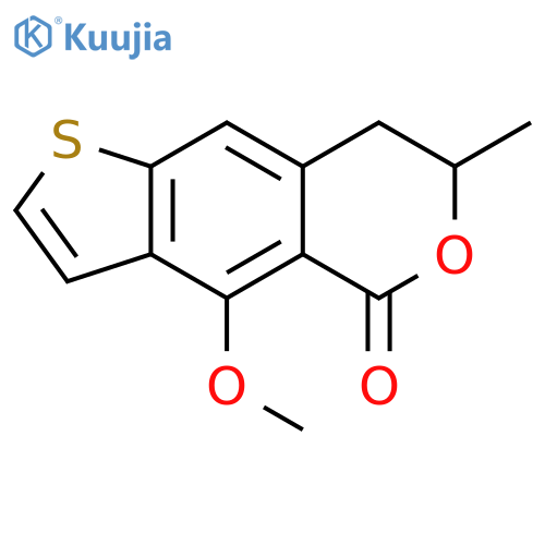 5H-THIENO[2,3-G][2]BENZOPYRAN-5-ONE, 7,8-DIHYDRO-4-METHOXY-7-METHYL- structure