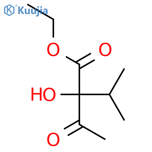 BUTANOIC ACID, 2-ACETYL-2-HYDROXY-3-METHYL-, ETHYL ESTER structure