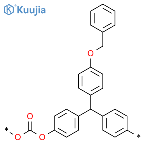 Poly[oxycarbonyloxy-1,4-phenylene[[4-(phenylmethoxy)phenyl]methylene]-1,4-phenylene] structure
