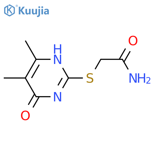 2-(4,5-dimethyl-6-oxo-1,6-dihydropyrimidin-2-yl)sulfanylacetamide structure
