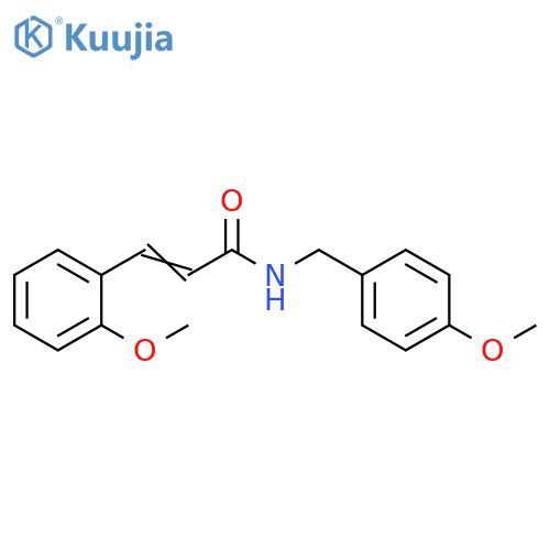 2-Propenamide, 3-(2-methoxyphenyl)-N-[(4-methoxyphenyl)methyl]- structure