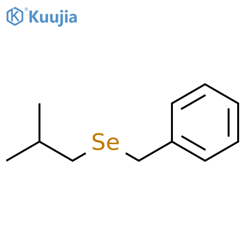 Benzene, [[(2-methylpropyl)seleno]methyl]- structure