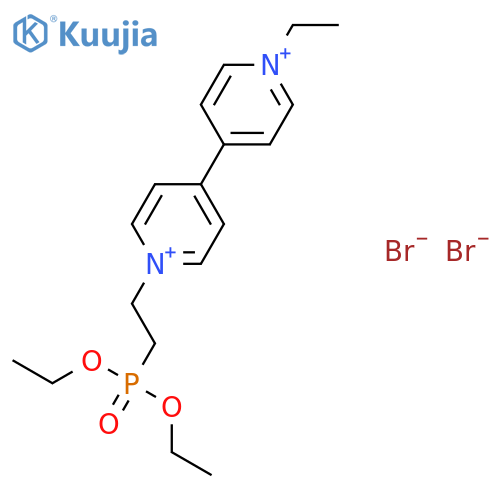 4,4'-Bipyridinium, 1-[2-(diethoxyphosphinyl)ethyl]-1'-ethyl-, dibromide structure