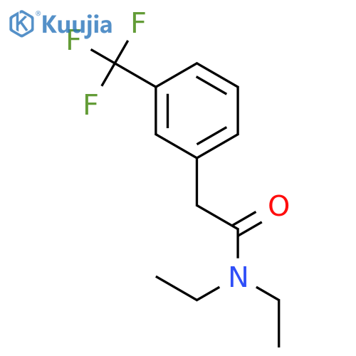 Benzeneacetamide, N,N-diethyl-3-(trifluoromethyl)- structure