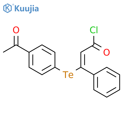 2-PROPENOYL CHLORIDE, 3-[(4-ACETYLPHENYL)TELLURO]-3-PHENYL- structure