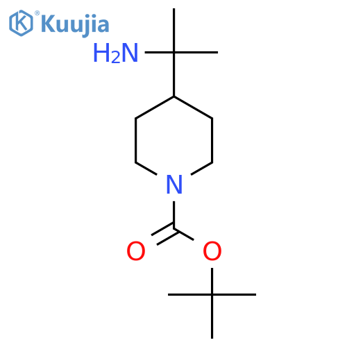 4-(2-Aminopropan-2-yl)-1-Boc-piperidine structure
