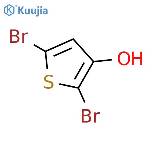 2,5-dibromothiophen-3-ol structure