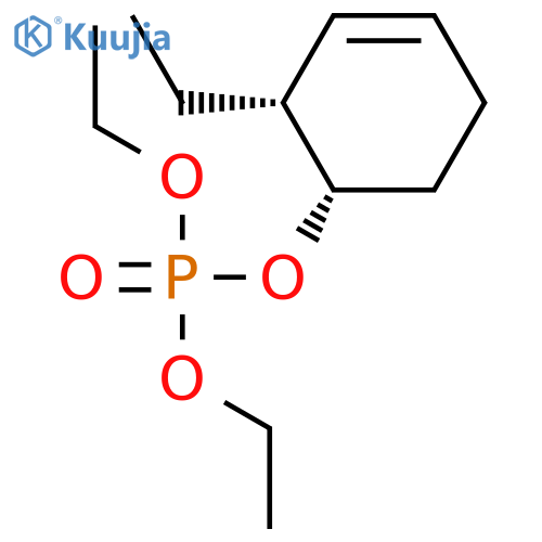 Phosphoric acid, diethyl (1S,2R)-2-ethyl-3-cyclohexen-1-yl ester structure