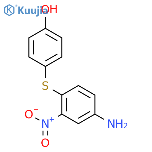 Phenol, 4-[(4-amino-2-nitrophenyl)thio]- structure