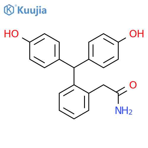 Benzeneacetamide, 2-[bis(4-hydroxyphenyl)methyl]- structure