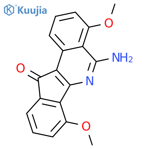 5-amino-4,7-dimethoxy-11H-indeno[1,2-c]isoquinolin-11-one structure