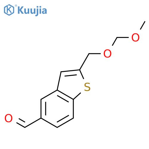 Benzo[b]thiophene-5-carboxaldehyde, 2-[(methoxymethoxy)methyl]- structure