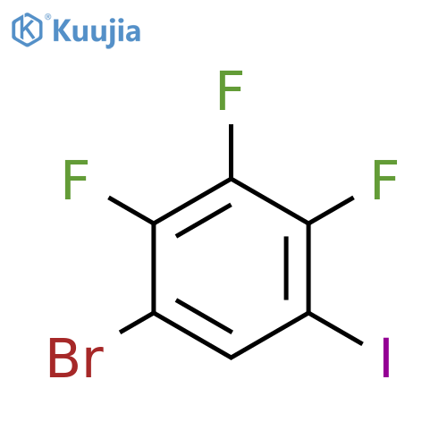 Benzene, 1-bromo-2,3,4-trifluoro-5-iodo- structure