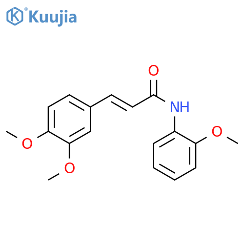 (2E)-3-(3,4-dimethoxyphenyl)-N-(2-methoxyphenyl)prop-2-enamide structure