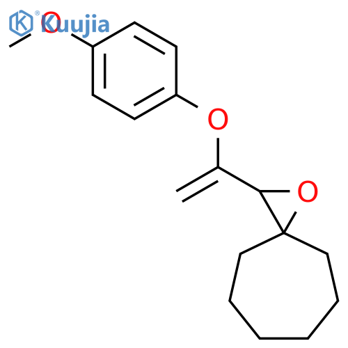 1-OXASPIRO[2.6]NONANE, 2-[1-(4-METHOXYPHENOXY)ETHENYL]- structure